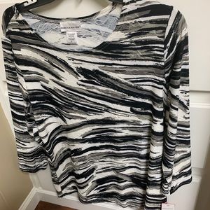 Black white gray leopard print